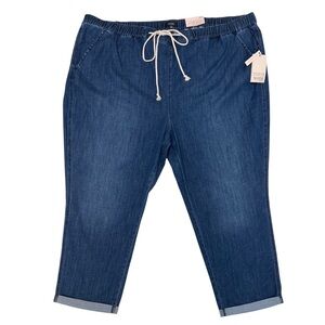 NYDJ Slim Ankle Jogger Lightweight Denim Jean Pants in Elegance - Size 28W